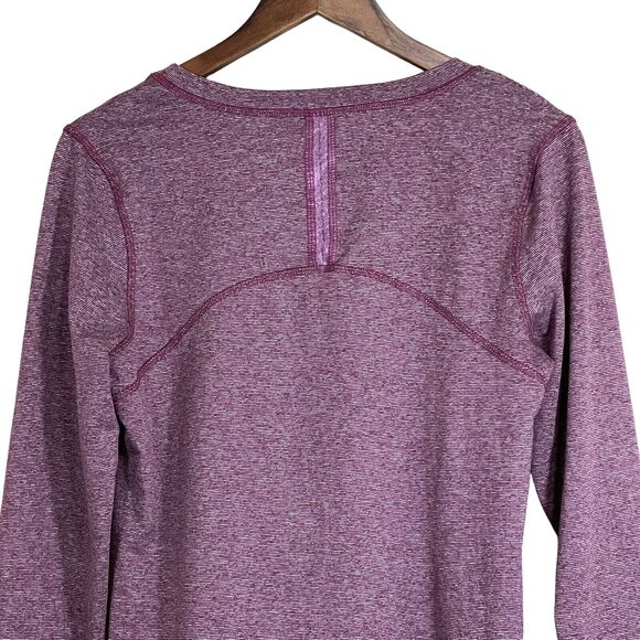 Splendid Women Size L Active Fitted Top Long Sleeves Round Neck Uneven Hi-Lo Hem - Picture 7 of 14